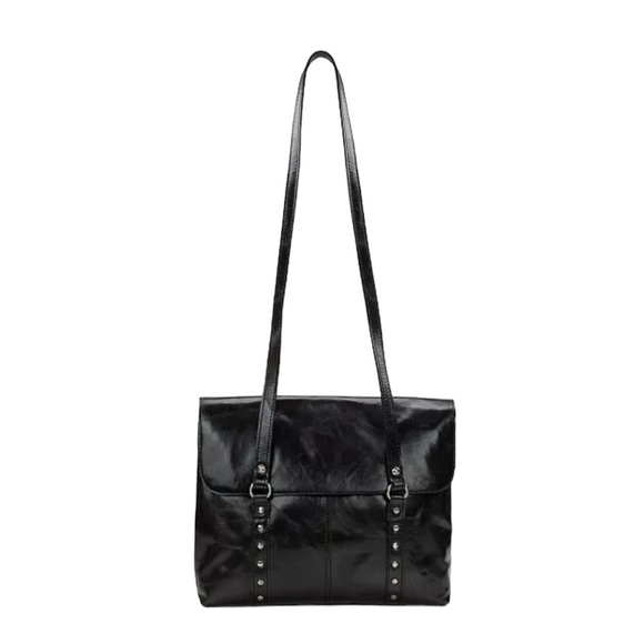 PATRICIA NASH Women's Amersham Medium Messenger Bag in Soft Black NEW!
